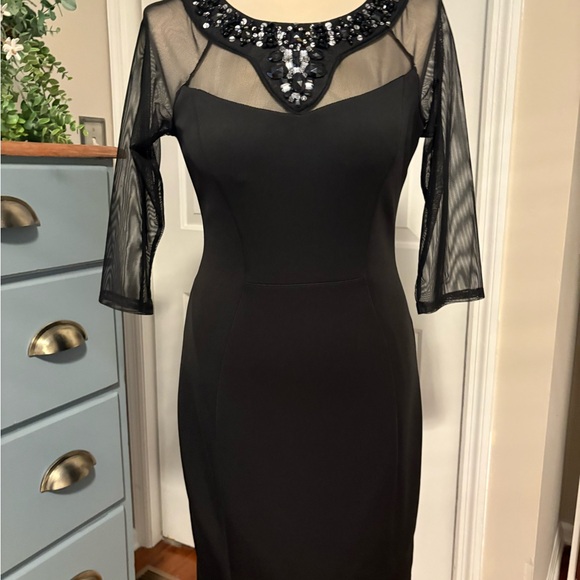 Signature by Sangria Dresses & Skirts - Elegant Black Cocktail Dress, size 10